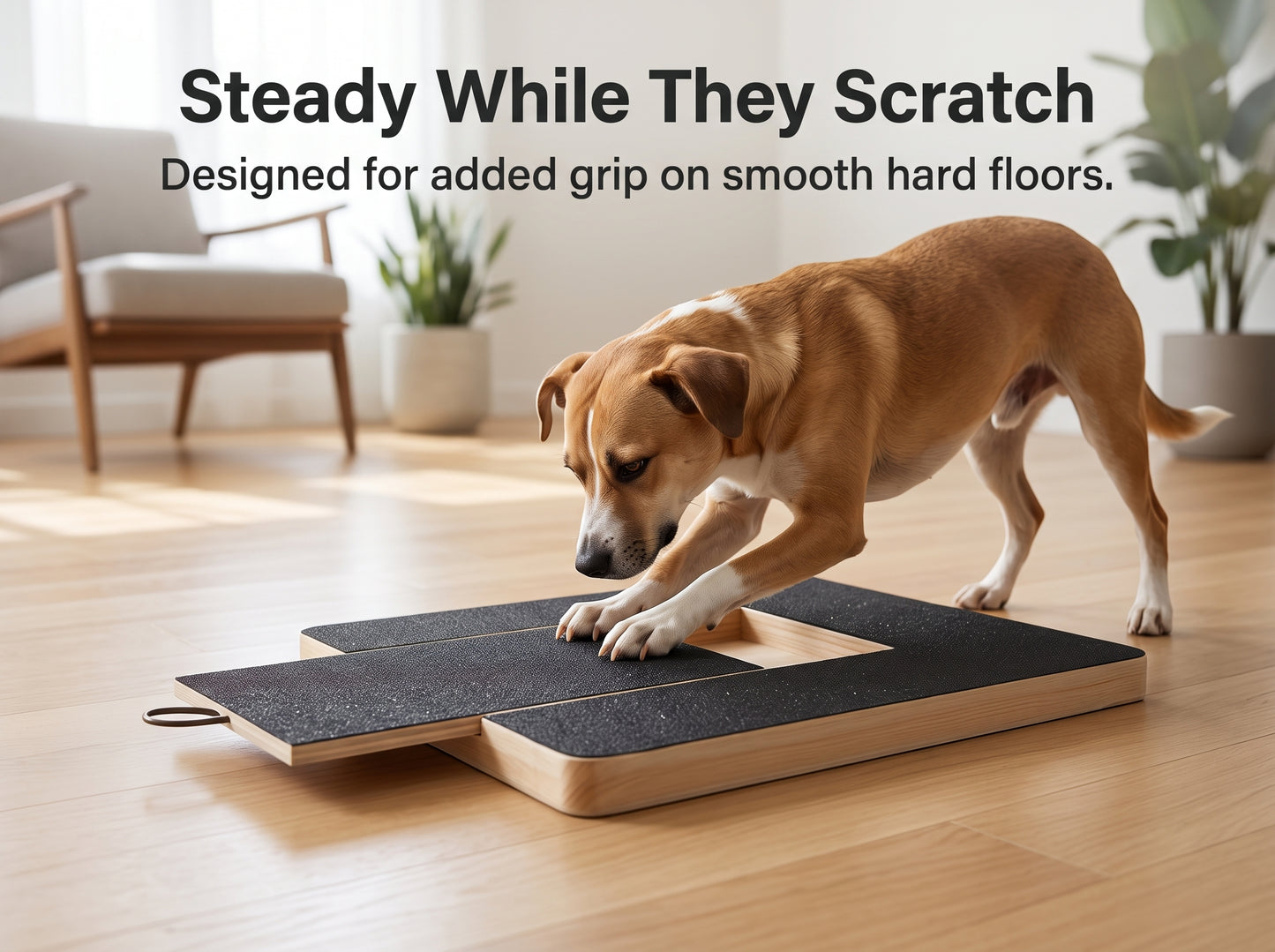 Dog Nail Scratch Board with Treat Compartment