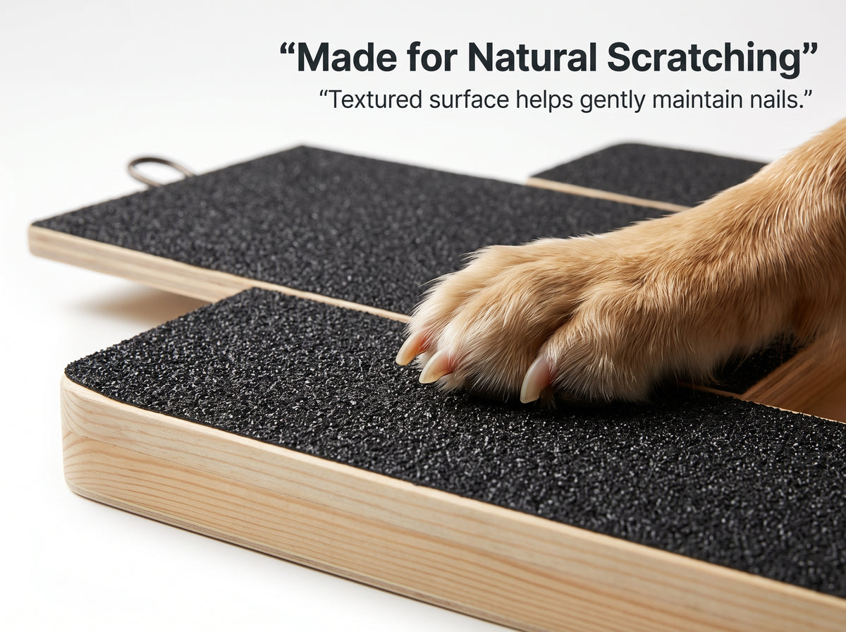 Dog Nail Scratch Board with Treat Compartment