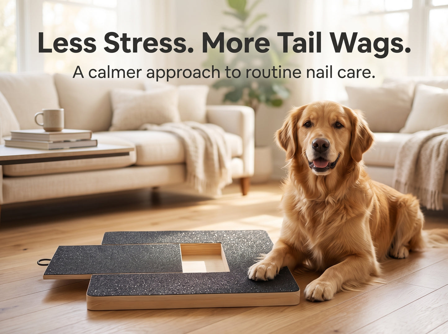 Dog Nail Scratch Board with Treat Compartment
